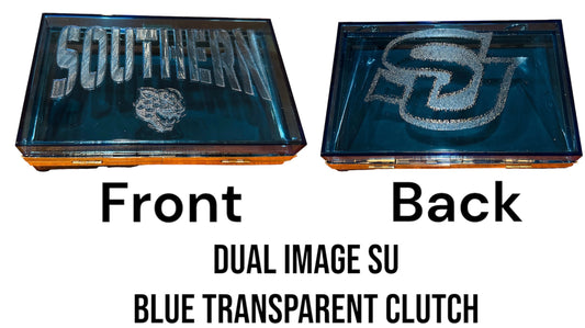 Southern University (SU) Acrylic Clutch Purse