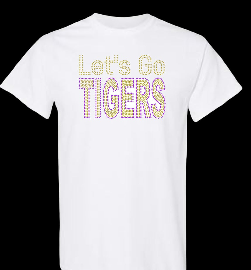 "Let's Go TIGERS" Purple & Gold